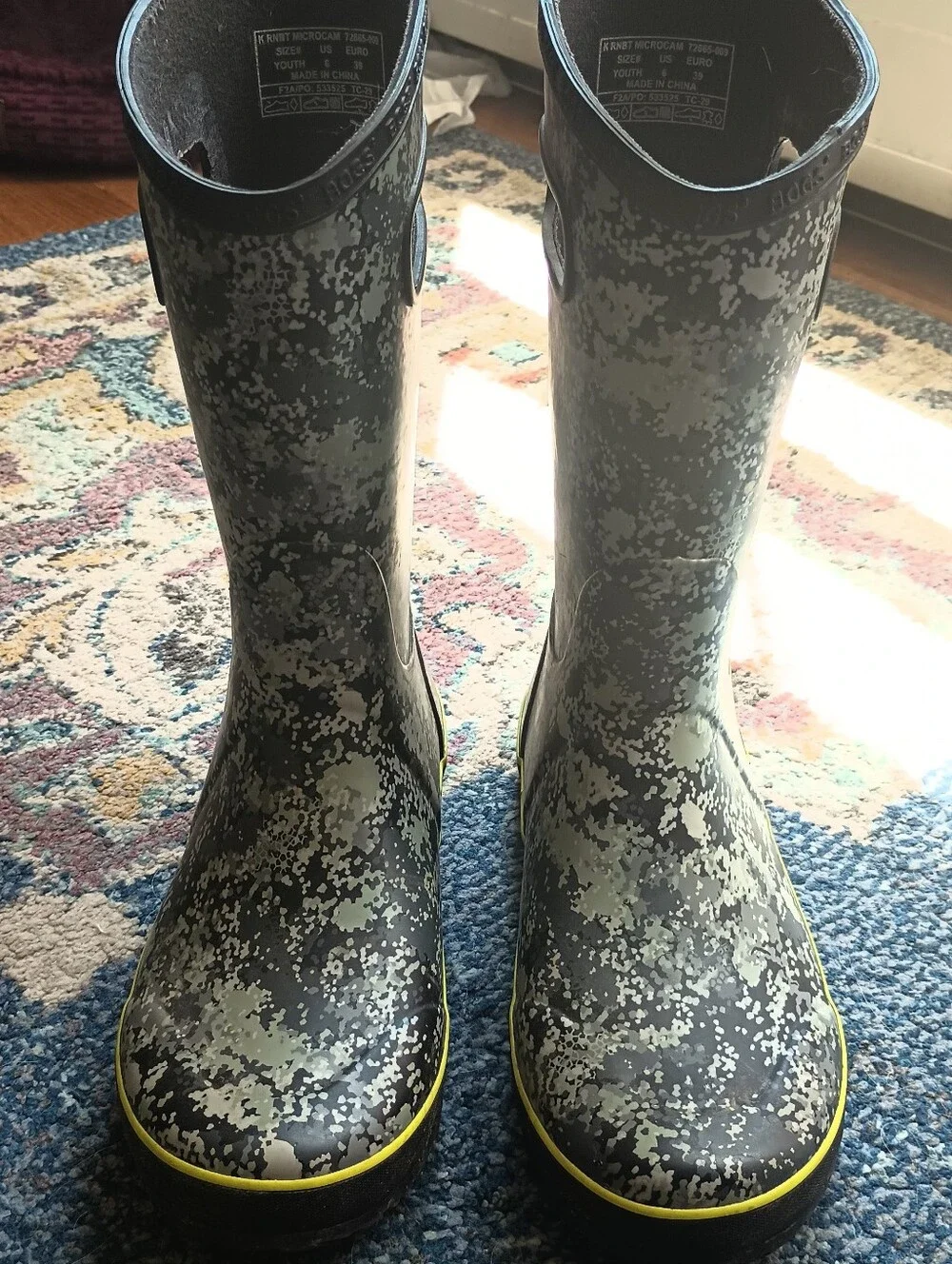 Kids' Bogs Camo Rain Boots
